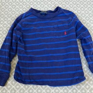 Ralph Lauren Kids Blue Striped Shirt